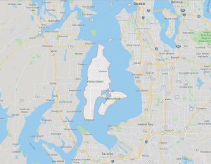 Map of Vashon Island for 2019 Strawberry Festival