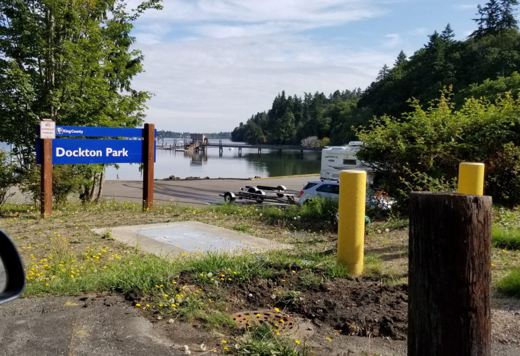 Dockton Park on Vashon Island entrance