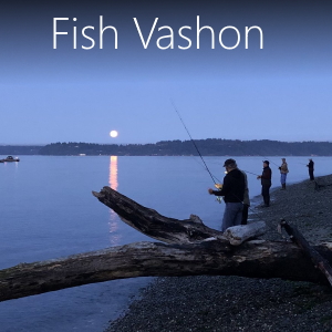 Where to fish on Vashon Island including beaches, streams and ponds on Vashon.