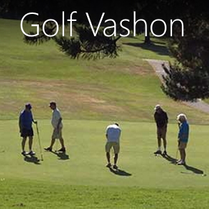 Golfing on Vashon Island Washington.