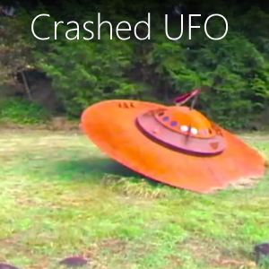 Check out the crashed UFO on Vashon Island Washington.