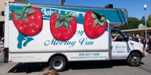 2020 Vashon Island Strawberry Festival. Strawberry truck.