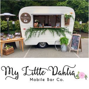 Vashon Island Wedding bar and bartender - My Little Dahlia Mobile Bar