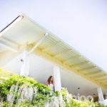 Vashon Island Wedding Venue Lavender Hill Farm - bride in on porch