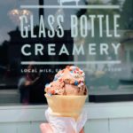 Glass Bottle Creamery - Vashon Island - Ice cream cone