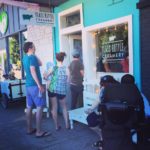 Glass Bottle Creamery - Vashon Island - line out the door