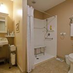 Vashon Island VRBO - KVI Beach House accessible bathroom